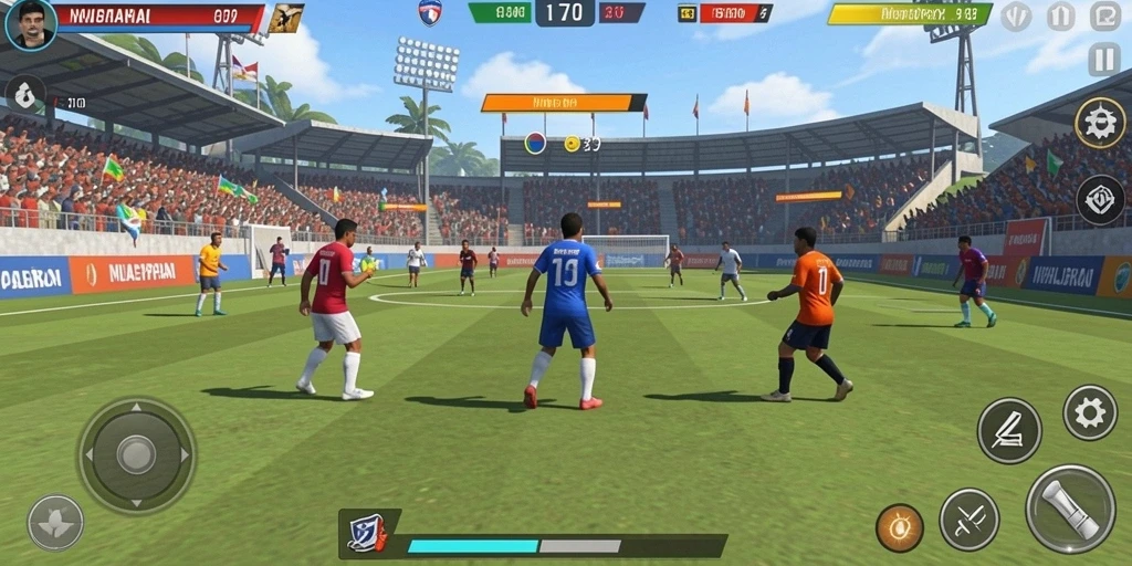 Grafis yang menawan dan penuh warna.