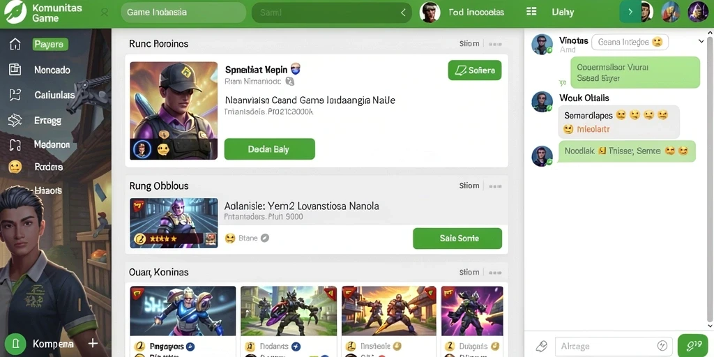 Berinteraksi dengan teman dalam mode multiplayer.