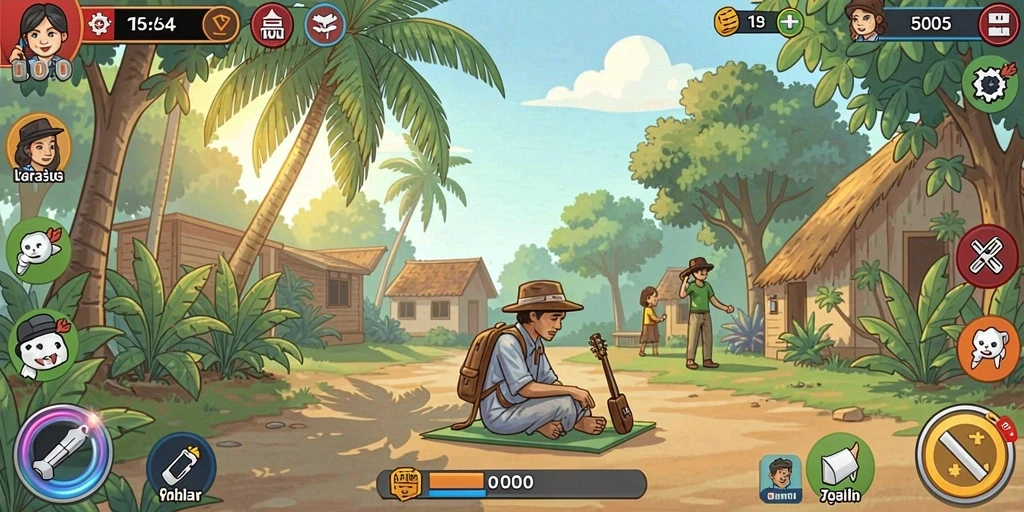 Mode multiplayer yang memungkinkan bermain dengan teman.